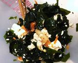 ワカメ大量!キムチと豆腐で召し上がれ作り方2写真