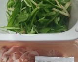ピーマンと豚肉の炒め物　ラーメンスープ味作り方1写真