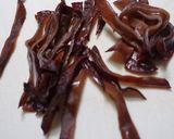 キクラゲとえぞゆきのしたの甘酢冷菜作り方1写真