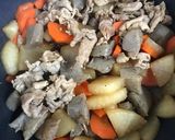 大根と人参と豚肉の炒め煮作り方6写真
