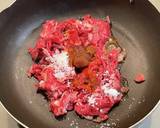 甘辛牛肉チーズパスタ作り方1写真