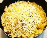 甘辛牛肉チーズパスタ作り方7写真