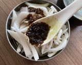大根の皮の青唐辛子ニンニクの醤油漬け作り方3写真