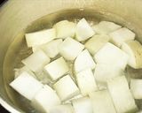 簡単豚角大根煮お好みで煮卵作り方2写真