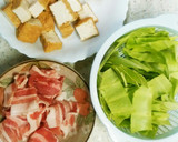 お好み焼き風！厚揚げとキャベツの炒め物作り方2写真