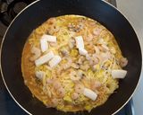 白菜と卵の海鮮モダン焼きビーフン作り方5写真