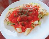 トマトソースのお好み焼き作り方6写真