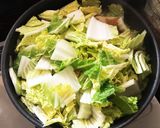 簡単ヘルシー☆キハダマグロと白菜の豆乳鍋作り方10写真
