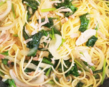 簡単 ベーコンとほうれん草和風パスタ作り方7写真