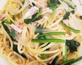 簡単 ベーコンとほうれん草和風パスタ作り方8写真