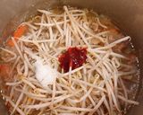 圧力鍋で時短、牛肉薄切りでカルビクッパ作り方7写真