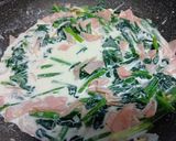 ほうれん草のクリームパスタ作り方4写真