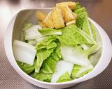 超時短なお惣菜☆白菜とお揚げの炊いたん作り方1写真