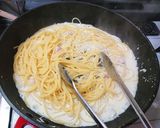 お手軽ランチ!プロの簡単クリームパスタ作り方8写真