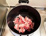 ごぼうとふきと豚肉の煮物作り方8写真