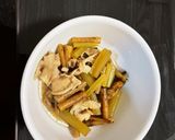 ごぼうとふきと豚肉の煮物作り方11写真