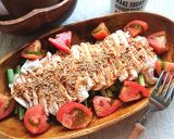 レンジで簡単鶏胸肉のヘルシーバンバンジー作り方4写真
