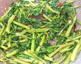 空芯菜とにんにくの激ウマ中華炒め作り方3写真