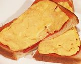 簡単美味しい レンジで玉子のせトースト作り方5写真