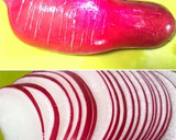 簡単♡赤大根の柚子風味甘酢漬け作り方1写真