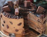 ラムレーズンのくちどけショコラケーキ作り方33写真