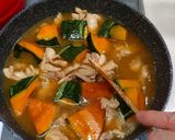 ♪ゴロゴロかぼちゃと鶏肉の煮物♪作り方4写真