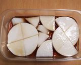レンジで簡単！チーズ乗せ 大根の煮物？作り方2写真