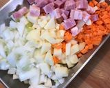 冬の夜食に☆簡単ミネストローネ作り方1写真