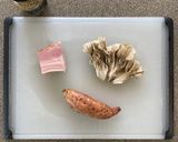 そば粉ガレット舞茸さつま芋厚切りベーコン作り方1写真