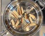 そば粉ガレット舞茸さつま芋厚切りベーコン作り方3写真