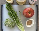 りんごと水菜のたっぷり胡麻ガレット作り方1写真