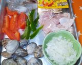 【クッキングプロ】鶏と魚介のパエリア作り方1写真