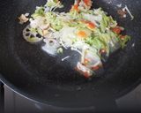 白菜とチャーシューの中華丼&卵焼き☆作り方2写真
