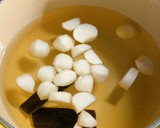 蕪としめじの和風スープ作り方4写真