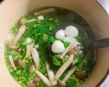 蕪としめじの和風スープ作り方7写真