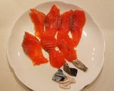 秋鮭とうどんの磯辺巻き揚げ作り方3写真