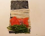 秋鮭とうどんの磯辺巻き揚げ作り方8写真