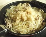 豚こまとたっぷりもやしのおろしポン酢煮作り方5写真