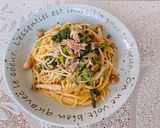 ★小松菜とベーコンしめじの和風パスタ★作り方5写真