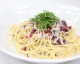 カリカリきざみ梅としらすのパスタ作り方4写真
