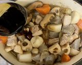 定番！美味しい！豚肉で絶品基本の筑前煮作り方6写真