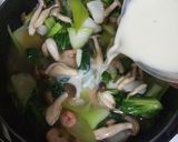 チンゲン菜のあったか豆乳煮作り方4写真