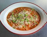 カレースープの残りで✿チーズカレーおじや作り方7写真
