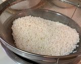 圧力鍋、中す使用の栗おこわ(お赤飯)作り方3写真