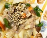 レンジ甘味噌回鍋肉味豚こま大根青椒肉絲風作り方17写真