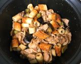 豚、鶏、ナス、ちくわのポン酢煮★★★作り方5写真
