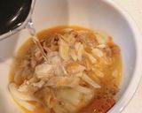 鍋いらず、鶏チャーシューの卵とじうどん作り方4写真