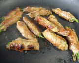 *油不使用・長ねぎの豚肉巻き*作り方3写真