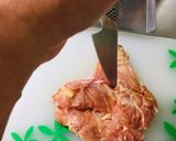 行列ができる鶏料理の名店風もも一枚揚げ作り方3写真