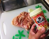 行列ができる鶏料理の名店風もも一枚揚げ作り方4写真